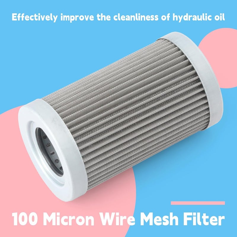 GLOXTED 100 Micron Wire Mesh Filter Compatible with Lenz DH-750 DH-1000 Medium Pressure in Line Filters Part Replace 5062-100 5062-100V - Image 2